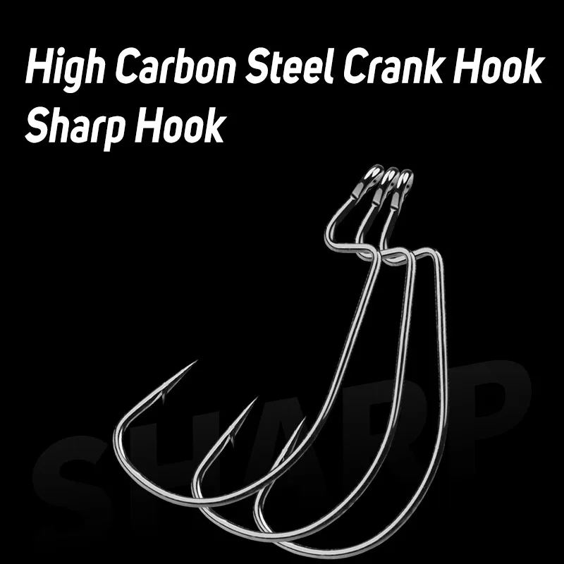 Texas Rig línea de carbono producto terminado manivela gancho forma de bala plomo cuchara de Metal accesorios de aparejos de pesca - imagen 2