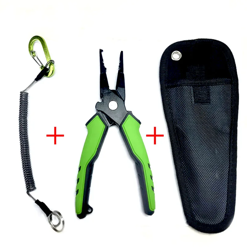 TAKEDO FG - 1044 Alicates de pesca autoblocantes multifuncionales, tijeras, cortador de gancho, línea, equipo de herramientas de pesca, 19,5 CM, 120G - imagen 2