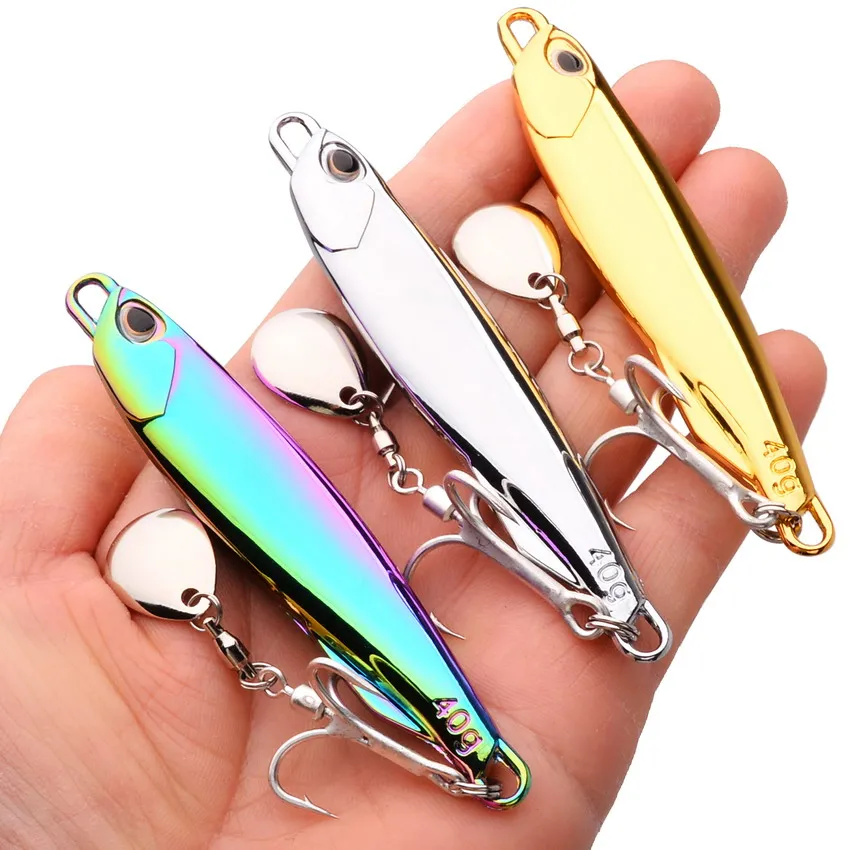 8 Uds plantilla de Metal cebo 15g 20g 30g 40g 60g 80g caballa señuelo de pesca Artificial hundimiento fundición lejana Jigging cebo cuchara Spinnerbait - imagen 5