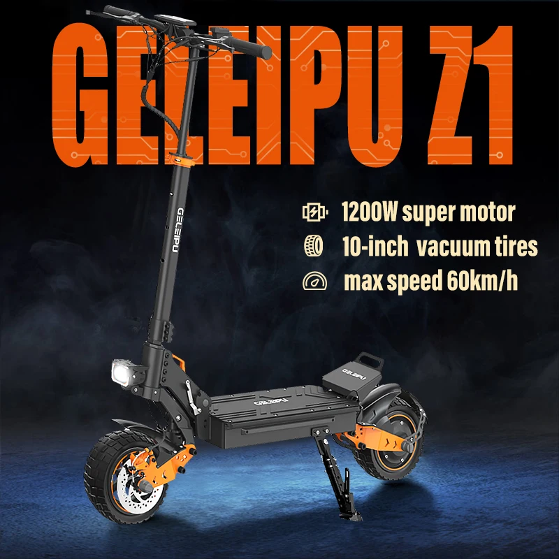 GELEIPU Z1 Patinete eléctrico 1200W para adultos – 48V plegable - imagen 5