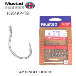 Mustad anzuelo de sacudida lenta 10851AP-TS resistente al óxido