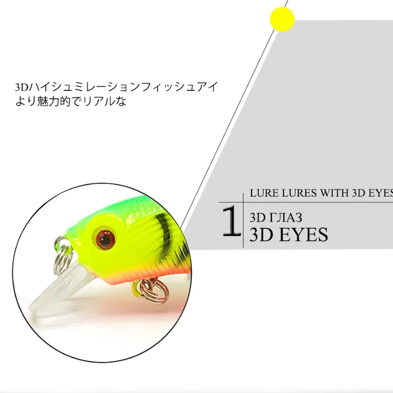 Crankbaits Wobblers de pesca para Lucio, cebos artificiales, aparejos de pesca, duro, superficie, curricán, señuelos de agua superior - imagen 3