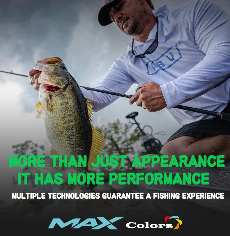 Caña de pescar Original Abu garcia Rainbow, 4 colores, 2 piezas, caña de pescar con señuelo - imagen 3