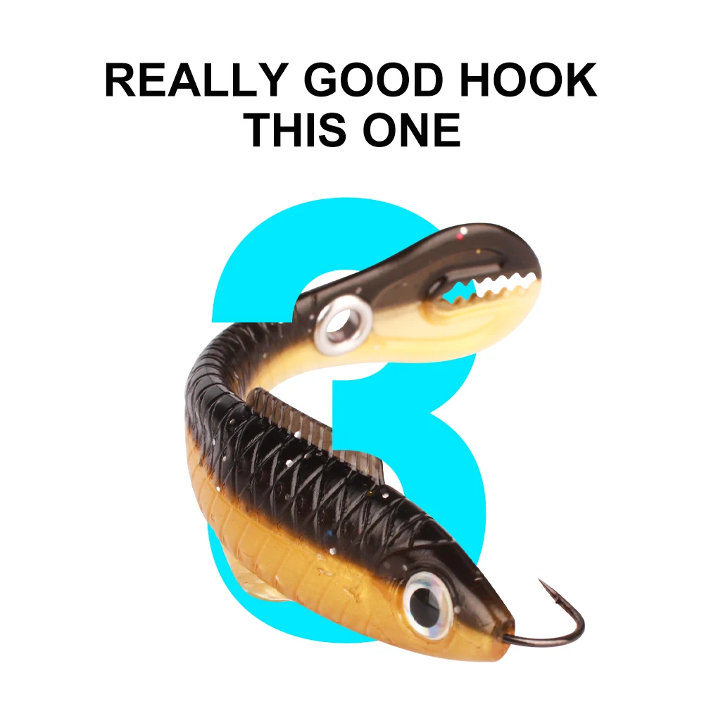 FTK 5 uds irritable loach Twitch señuelo de pesca suave 10cm cebo de silicona señuelos artificiales accesorios de pesca - imagen 4