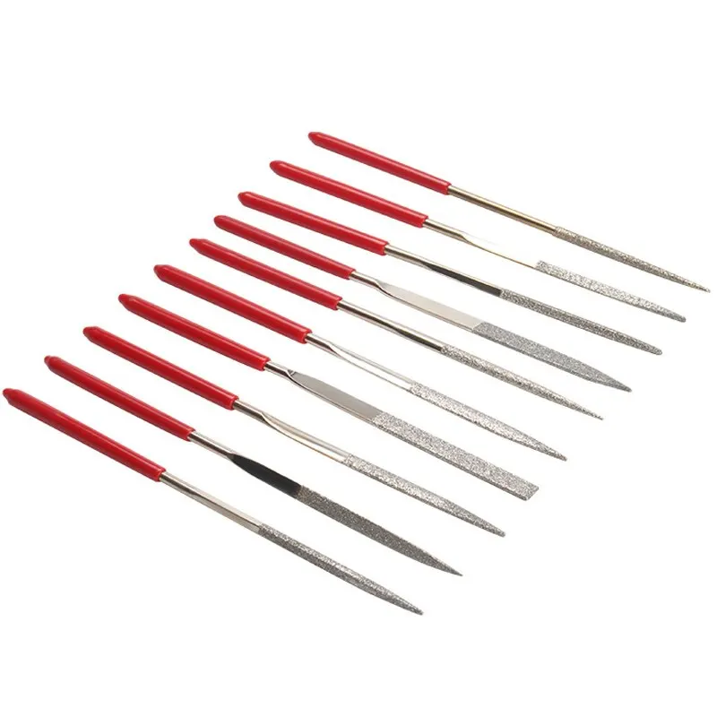 10Pcs Diamond Needle File Set For Jewelry Metal Wood Ceramic Glass Stone Craft Sharping Working Hand Carving Tool - imagen 3