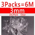 3packs 3mm Clear