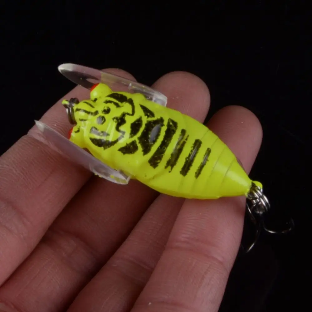 Señuelo de pesca Artificial, cebo de simulación de insectos biónicos, Cicada, Topwater, 6,2g, 4cm, Crankbait duro - imagen 4