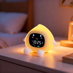 ORIA Reloj despertador infantil recargable con luz nocturna 9 colores