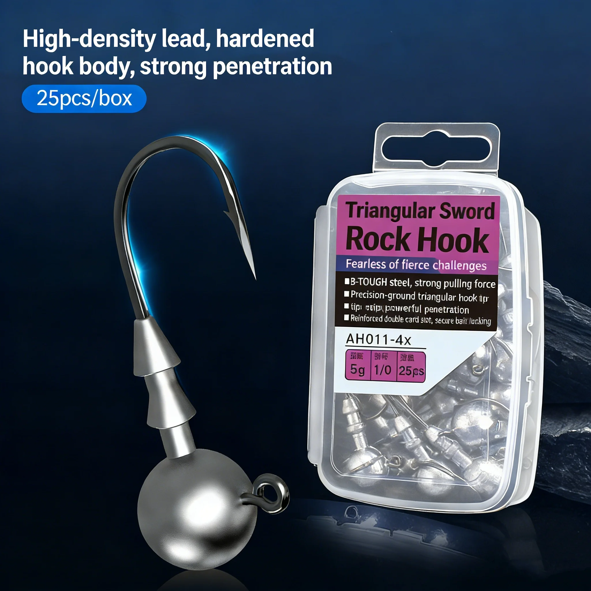 Ganchos Jigging de acero al carbono 1G-14G para vinilo