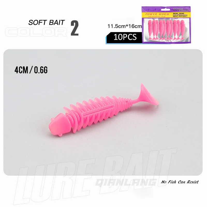 Señuelos de vinilo 4cm y 6cm – Swimbaits para carpa y lubina - imagen 4