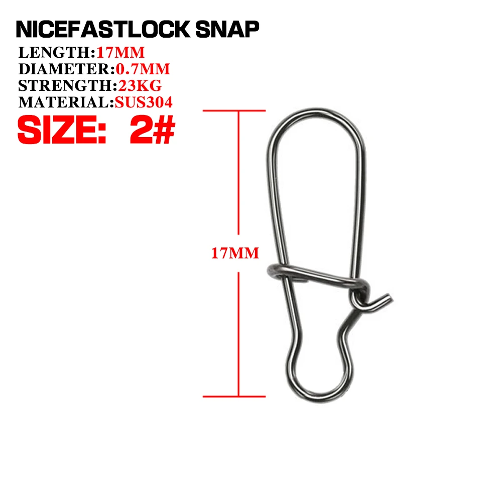 GHOTDA-conector de pesca giratorio de gran resistencia, Pin a presión, anzuelo, señuelo, mosquetón, herramienta de aparejos, accesorios de pesca con mosca, 8kg-47kg - imagen 3