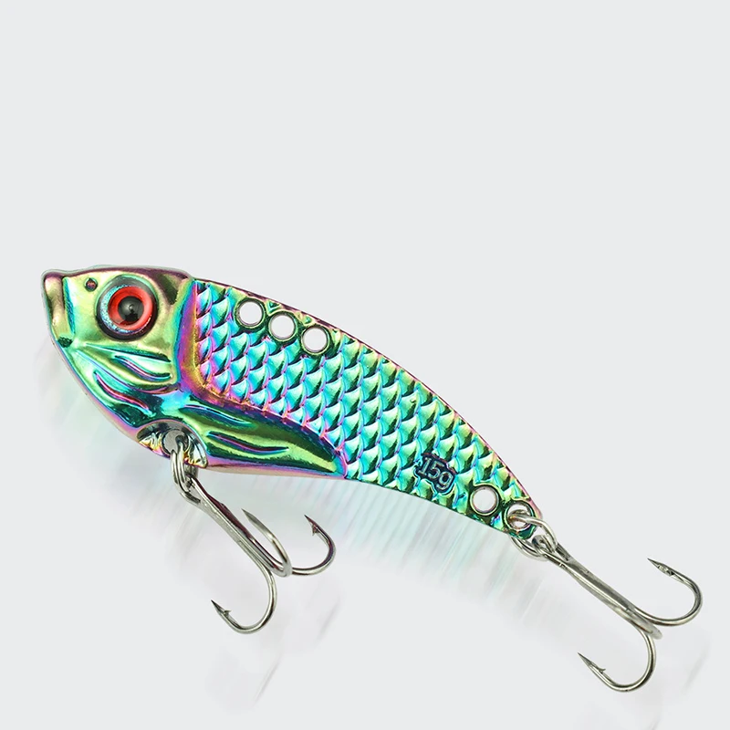 Señuelos de pesca VIB de Metal, 3g/7g/10g/15g/20G, cuchara vibratoria, Crankbaits, Wobbler que se hunde, Swimbait, plantillas de hielo, aparejos de cebo Artificial - imagen 2