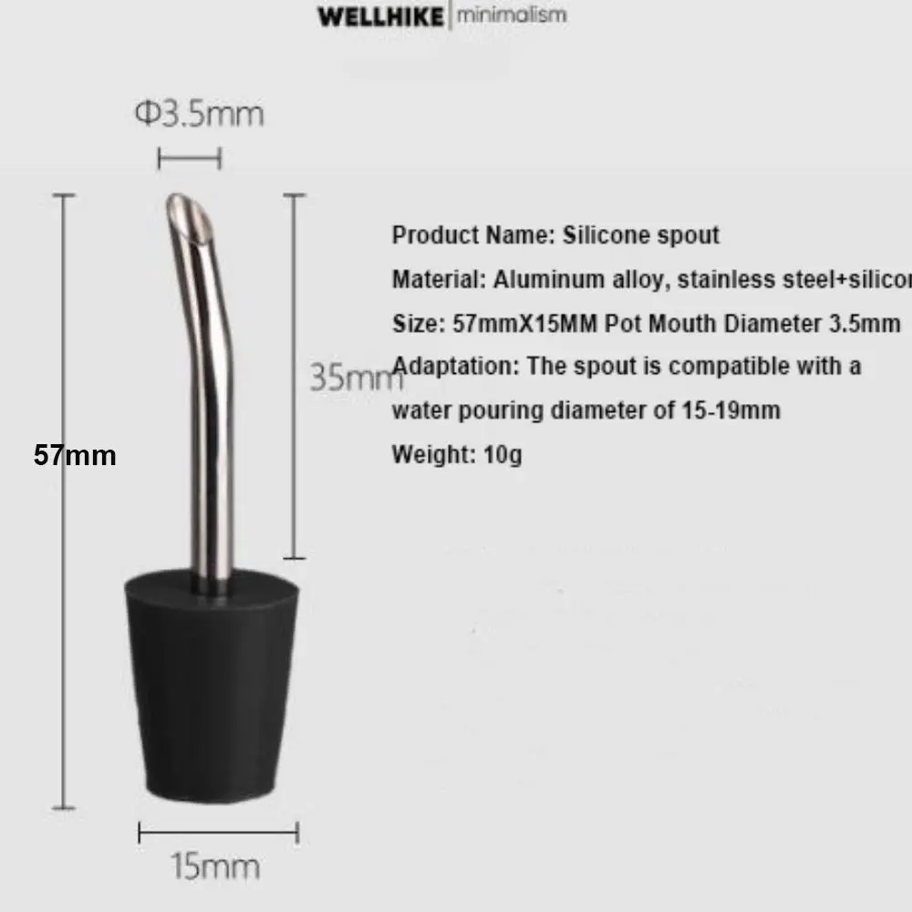 Extensor de silicona para hervidor – Boquilla portátil para pesca - imagen 4