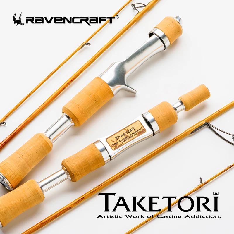 Caña de pescar carbono Ravencraft Take Tori – Spinning para corriente