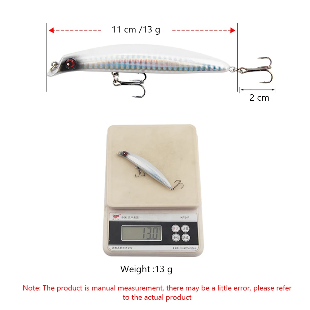 Señuelos de Pesca artificiales, cebo duro para lubina, trucha, agua salada y dulce - imagen 4