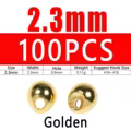100pcs 2.3mm Golden