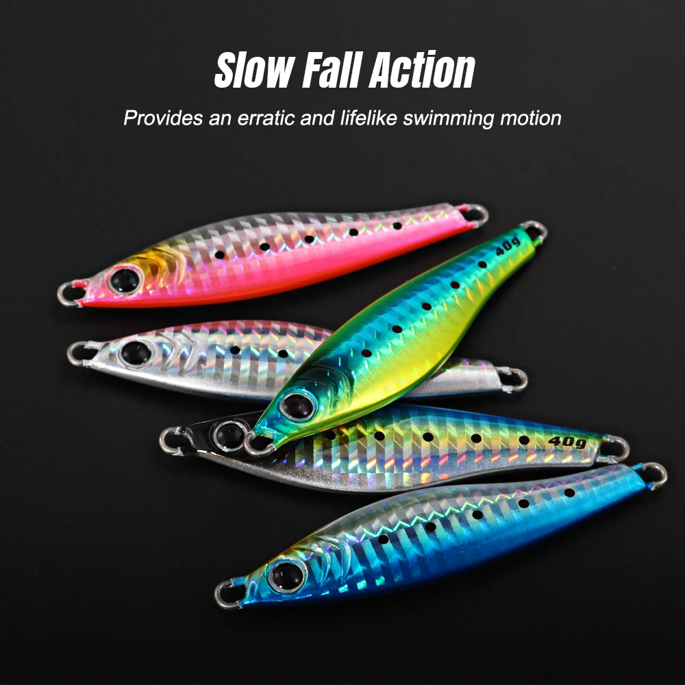 Jig Pro Jugulo Caída Lenta UV – Señuelo para pesca en orilla - imagen 4
