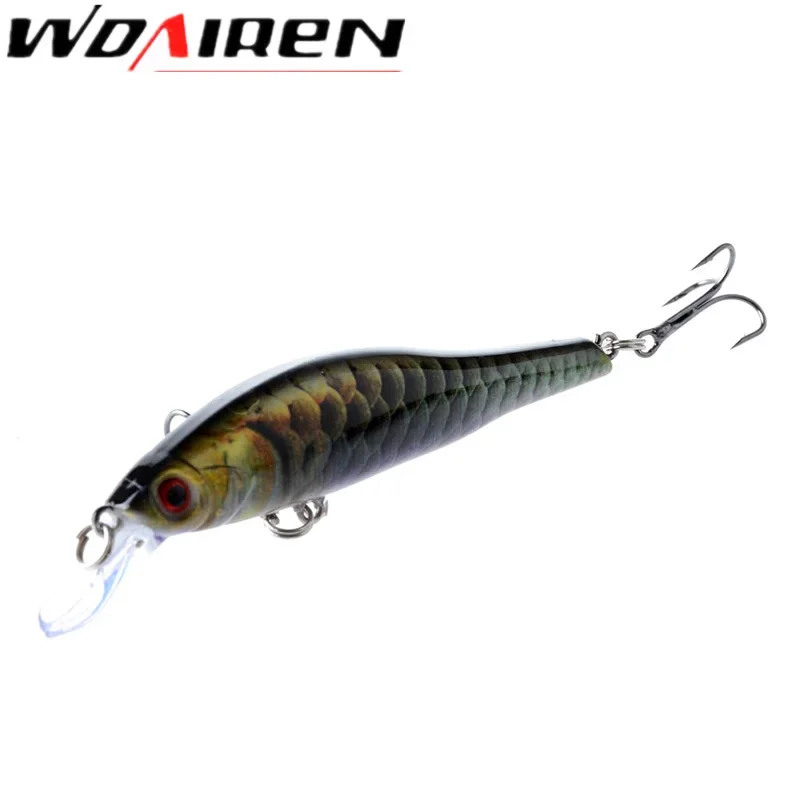 Señuelo de pesca Minnow Wobblers, 1 unidad, 9,5 cm, 11g, cebo duro Artificial, Crankbait Swimbait con anzuelos, aparejos de pesca Isca, WD-386 - imagen 3