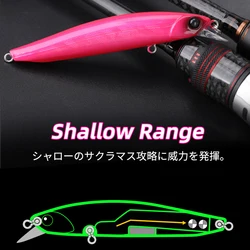 TSURINOYA 90SS Minnow Jerkbait hundimiento lento 90mm