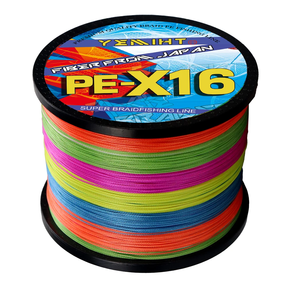 Línea de pesca trenzada de alto rendimiento, hilo de pescar de 300M, resistente a la abrasión, 25-200lb, 0,16-0,80mm, X16 hebras - imagen 2