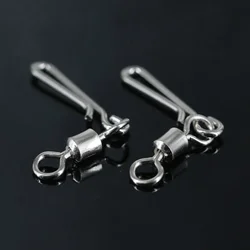 10-50 Uds. Giratorios de pesca a presión, barril giratorio, conector de señuelos a presión, Clip de pesca de agua salada, aparejos de pesca a presión