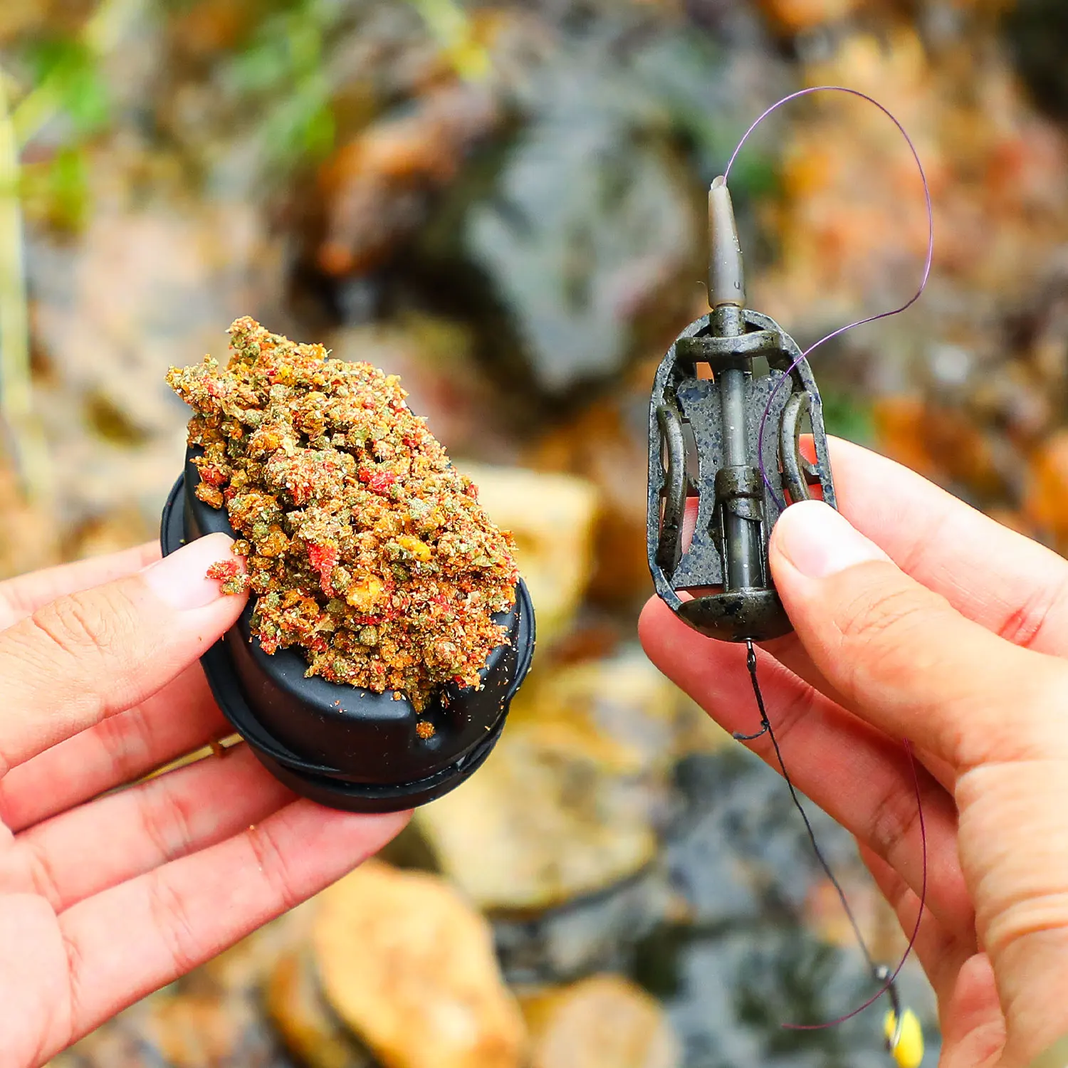 Sougayilang Kit alimentador carpa pesca lanzador cebos alta velocidad - imagen 2