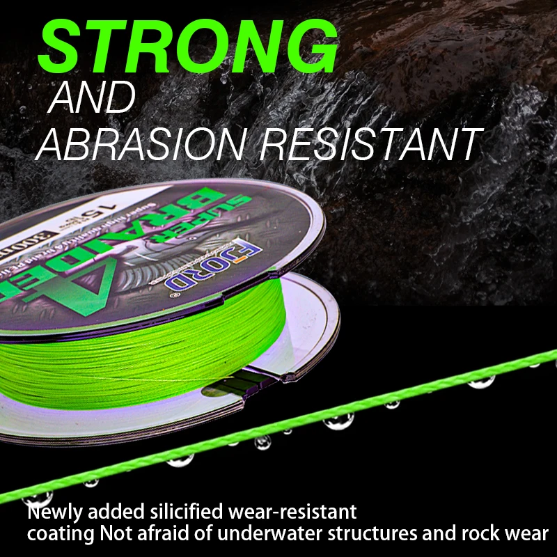 FJORD 150m 300m 4 hebras trenzadas línea de pesca PE 15-55LB mar agua dulce agua salada suave multifilamento equipo de pesca - imagen 5