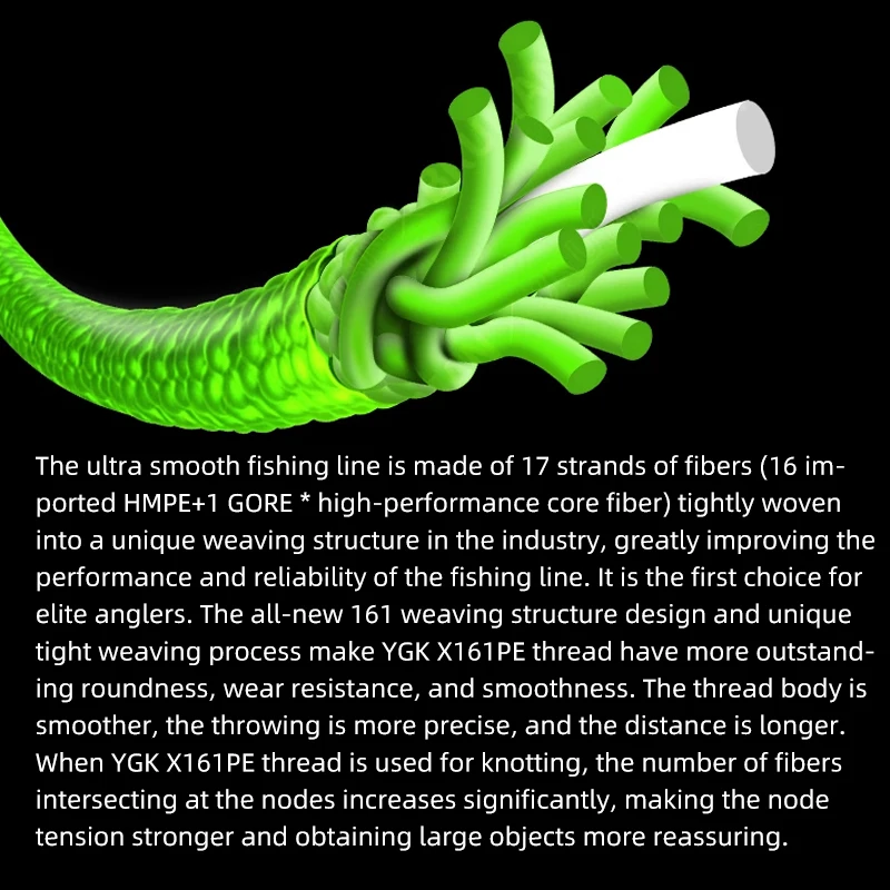 2025 nuevo YGKX16 línea de pesca trenzada mejorada súper fuerte X16 hebras multifilamento PE línea señuelo línea de alta resistencia 100m/150m/200m - imagen 4
