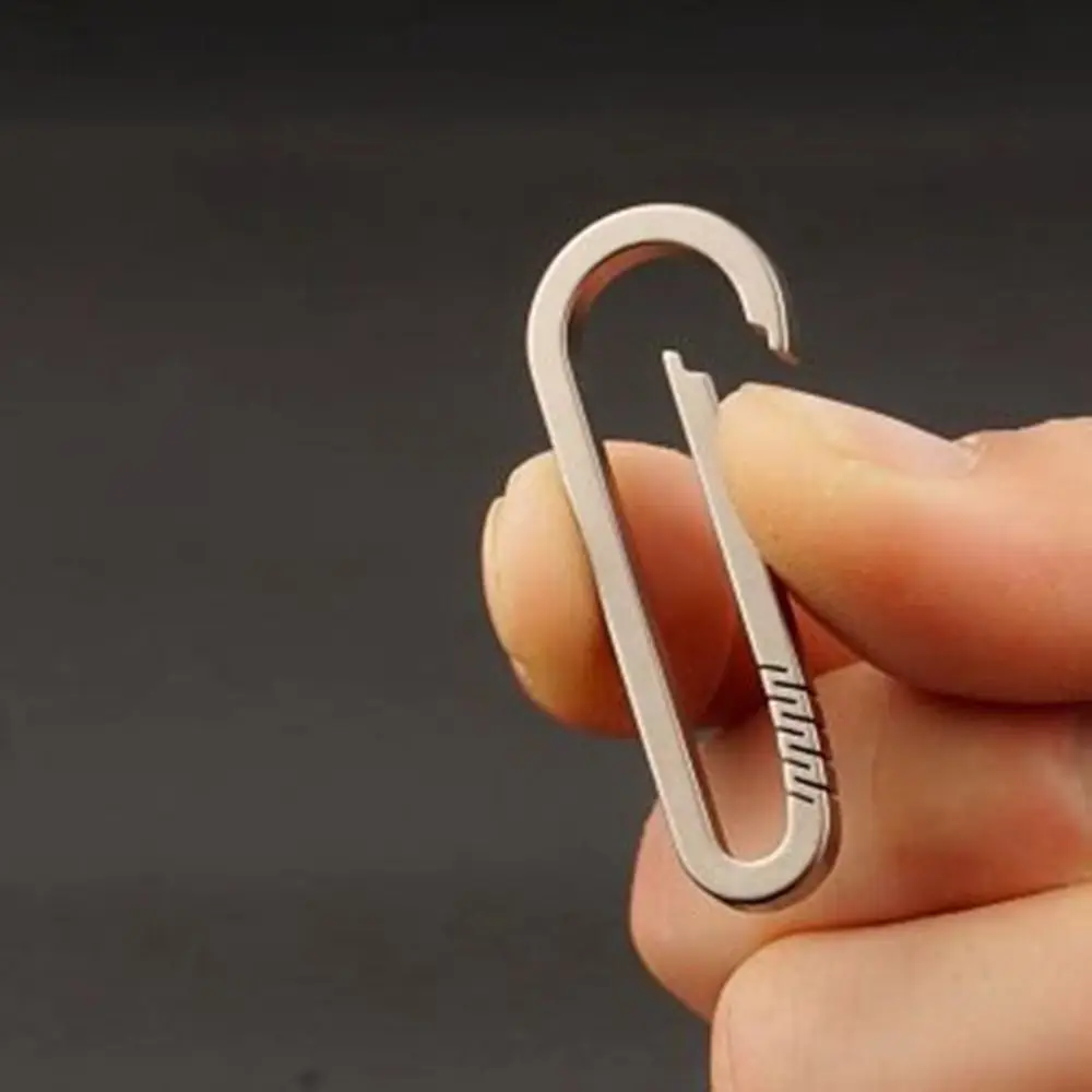 LLavero de aleación de titanio Real para hombre, colgante de hebilla de cintura superligero, multiestilos, alta calidad, regalo de creatividad masculina - imagen 3