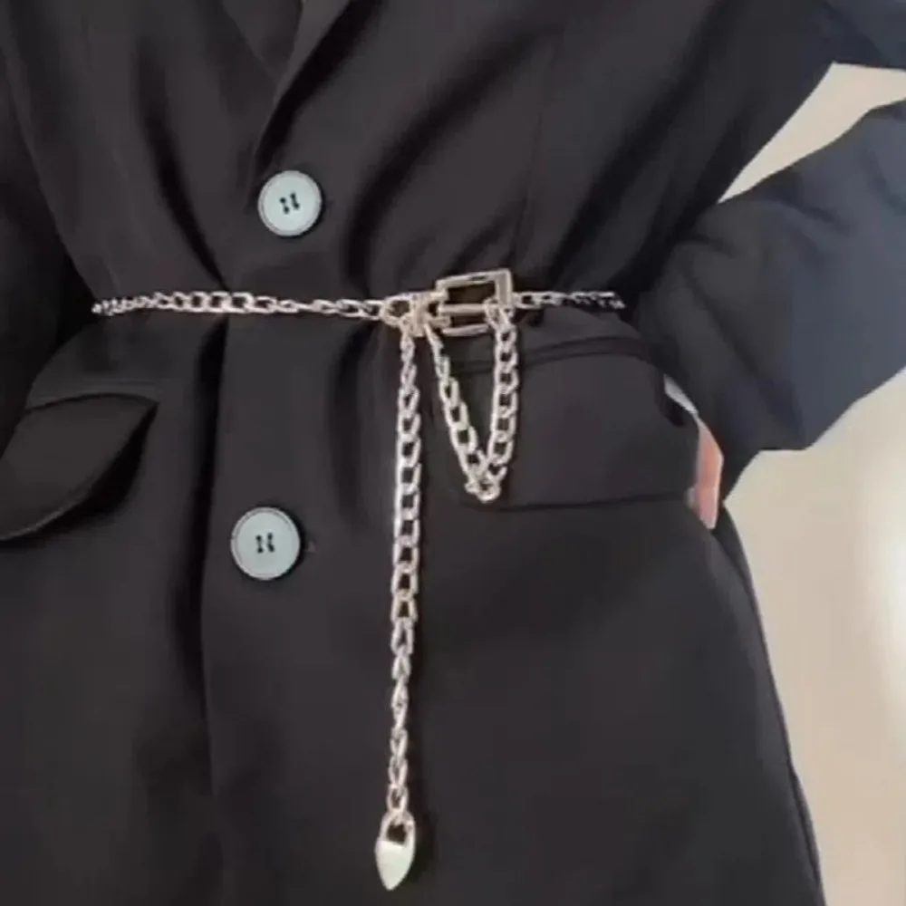 Cinturones de cadena de metal de moda Cinturones de cadena de cintura con borla larga Cinturones de jeans de vestir - imagen 3