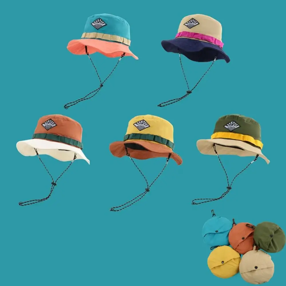 Sombrero de pescador de secado rápido para vacaciones de ocio, visera Anti-UV, gorro plegable, protector solar impermeable, gorro de lavabo para verano - imagen 3