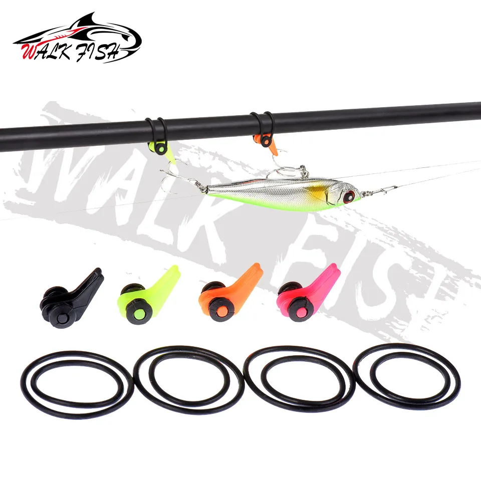 WALK FISH-anzuelo de pesca de plástico, 10 Uds., para caña de pescar, señuelo de pesca, soporte para cebo, carpa regalada, anzuelos de aparejos de pesca fáciles - imagen 3