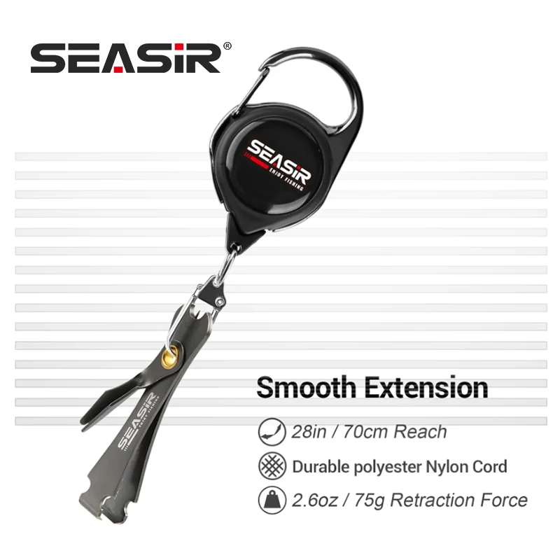 SEASIR Fishing Quick Knot Tying Tool Fly Fishing Line Scissors Cutter Clipper Nippers Fast Knotter Tie Zinger Retractor Tackle - imagen 2