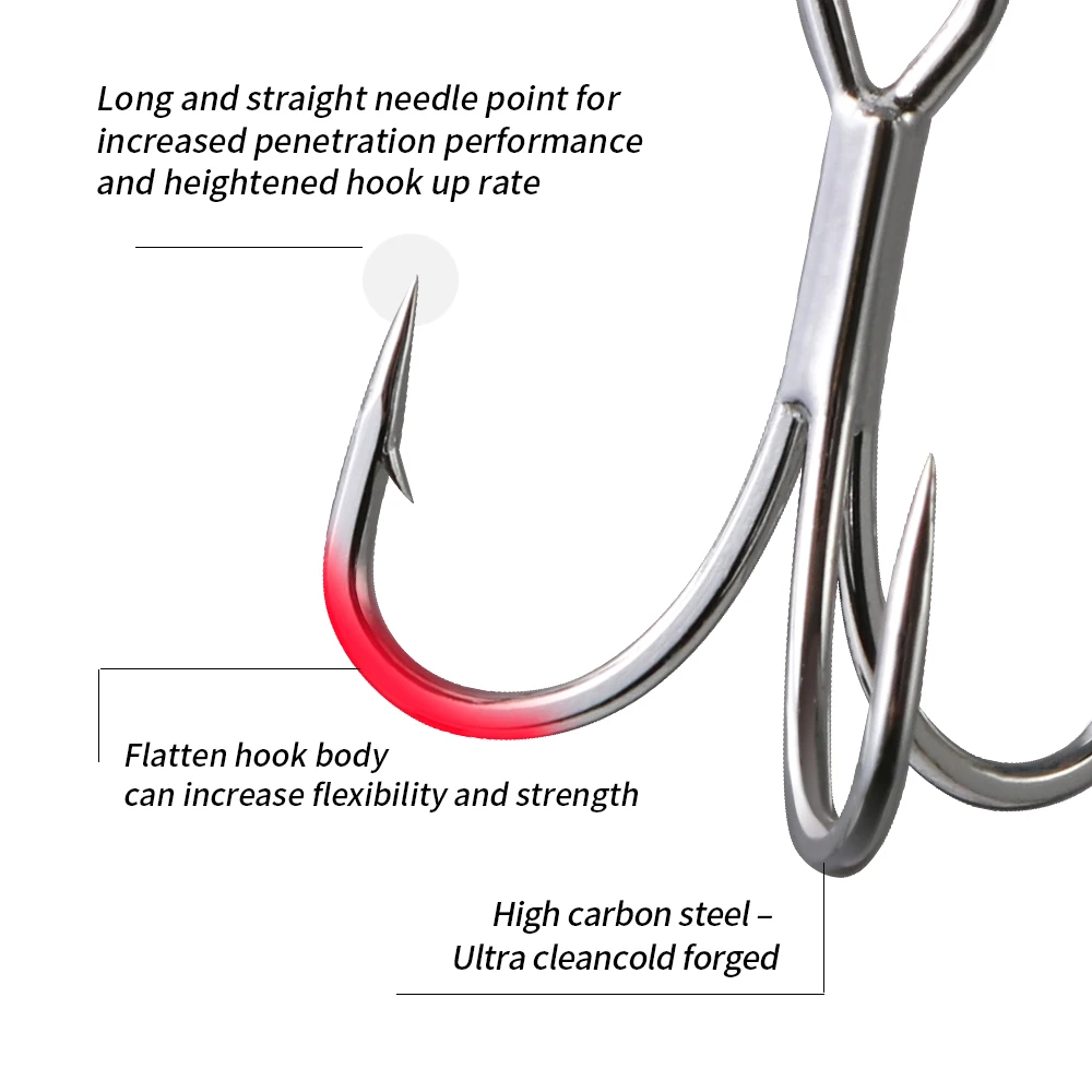 JIGGING PRO anzuelos de pesca de agua salada 3X anzuelos triples accesorios de pesca en el mar anzuelos de asistencia Jigging - imagen 3