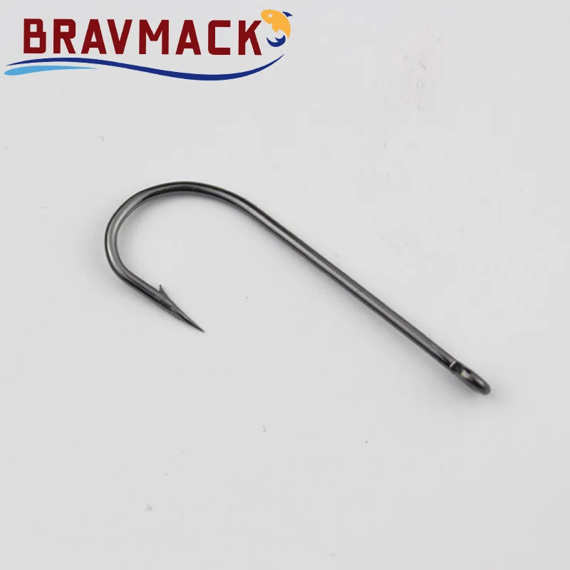 25 uds anzuelo de pesca con ojal grande, vástago largo con púas, gancho de articulación doblada redonda, anillo de ojo grande, anzuelo de gusano, señuelo de pesca, cuchara Spinner - imagen 5