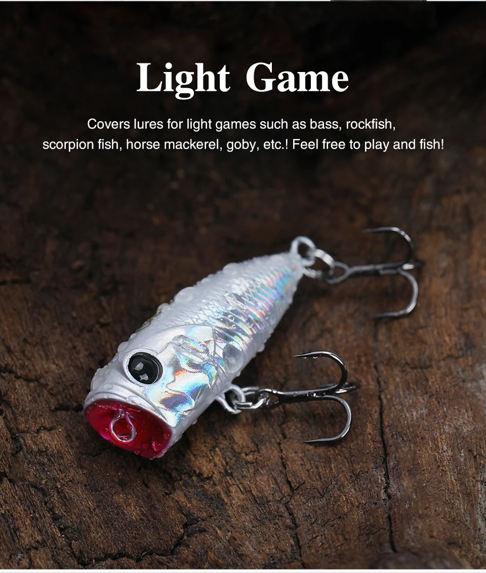 Experimente la emoción de atrapar diversas especies de juegos de luz con este versátil señuelo de pesca