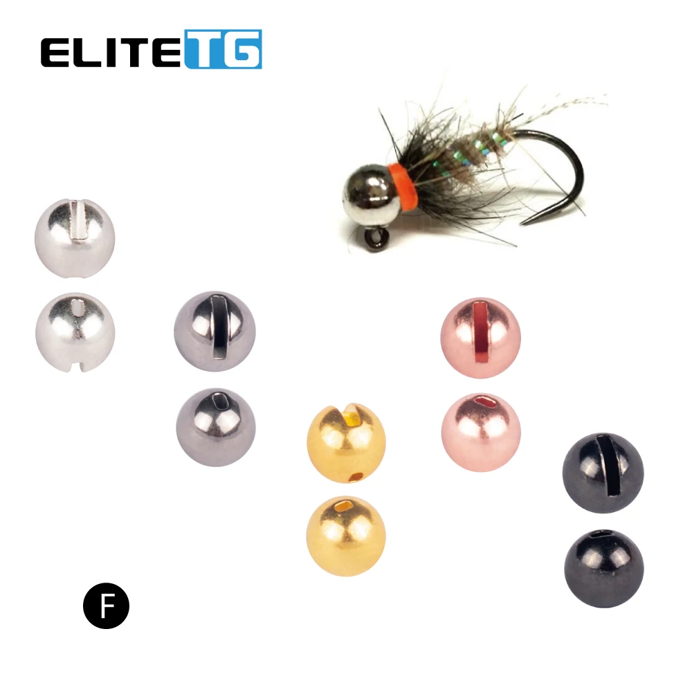 Elite TG 100 uds/5 colores 1,5-3,5mm trucha pesca con mosca cuentas ranuradas atado de moscas Material de pesca con mosca