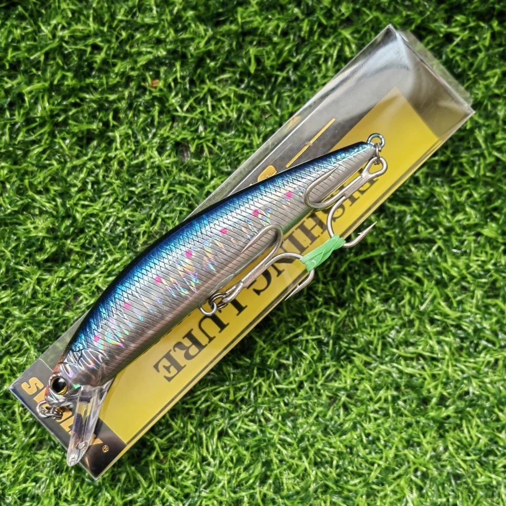 Señuelos de Pesca de pececillo de hundimiento grande y pesado, 140mm, 80g, Wobbler, cebos duros artificiales para lubina, equipo de Swimbait de fundición larga - imagen 5