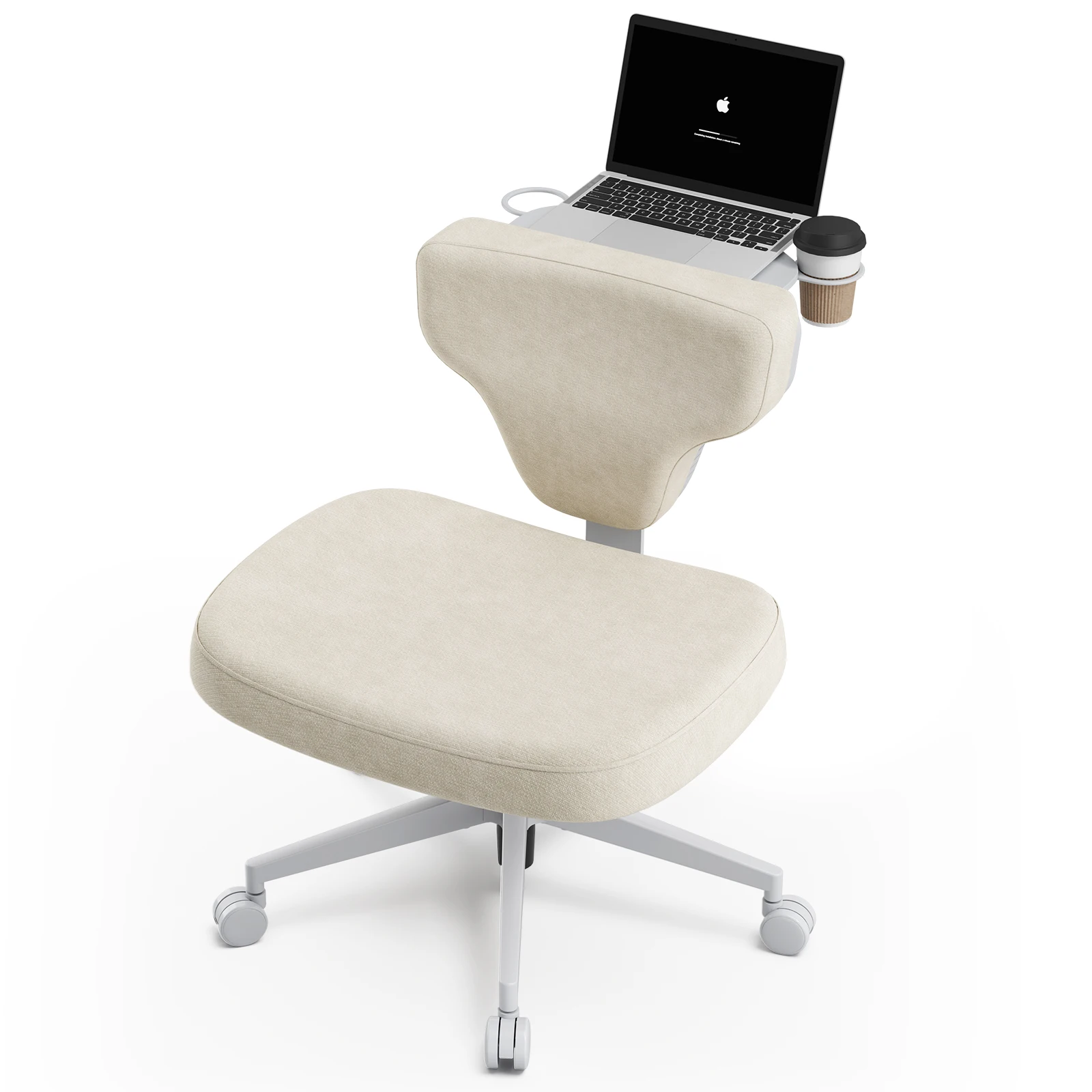 Silla oficina Newtral FP sin reposabrazos – Bandeja para portátil - imagen 4