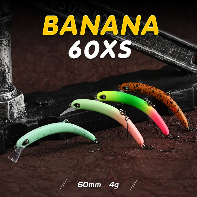 BLUX BANANA 60XS Crankbait 4g 60mm BFS Área trucha Wobbler señuelo de pesca agua dulce Minnow manivela Artificial cebo duro aparejos - imagen 2
