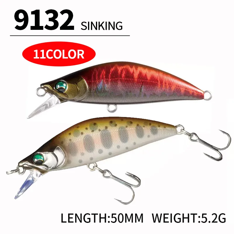 1 Uds pesca 5cm 5,2g Swimbaits Bass pez grande Crankbaits señuelo de pesca Wobblers flotantes para Lucio Minnow señuelo aparejos de pesca - imagen 3