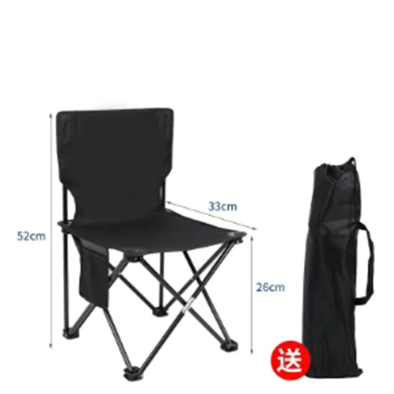 Silla plegable pesca portátil con bolsa – Ligera y cómoda - imagen 4