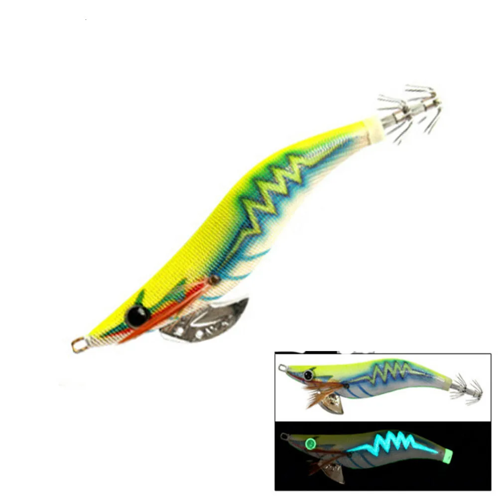 1 cebo Egi 3,5 #   3.0 #   2.5 #   Cebo de camarón luminoso multicolor, anzuelo de calamar para pesca en alta mar, cebo duro, señuelo de pesca, cebo de pulpo - imagen 3