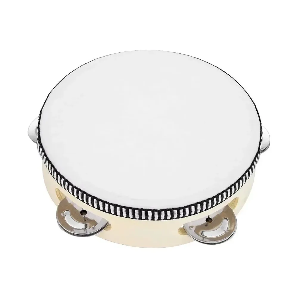 Tambor de mano metálico con jingles – percusión rítmica - imagen 5