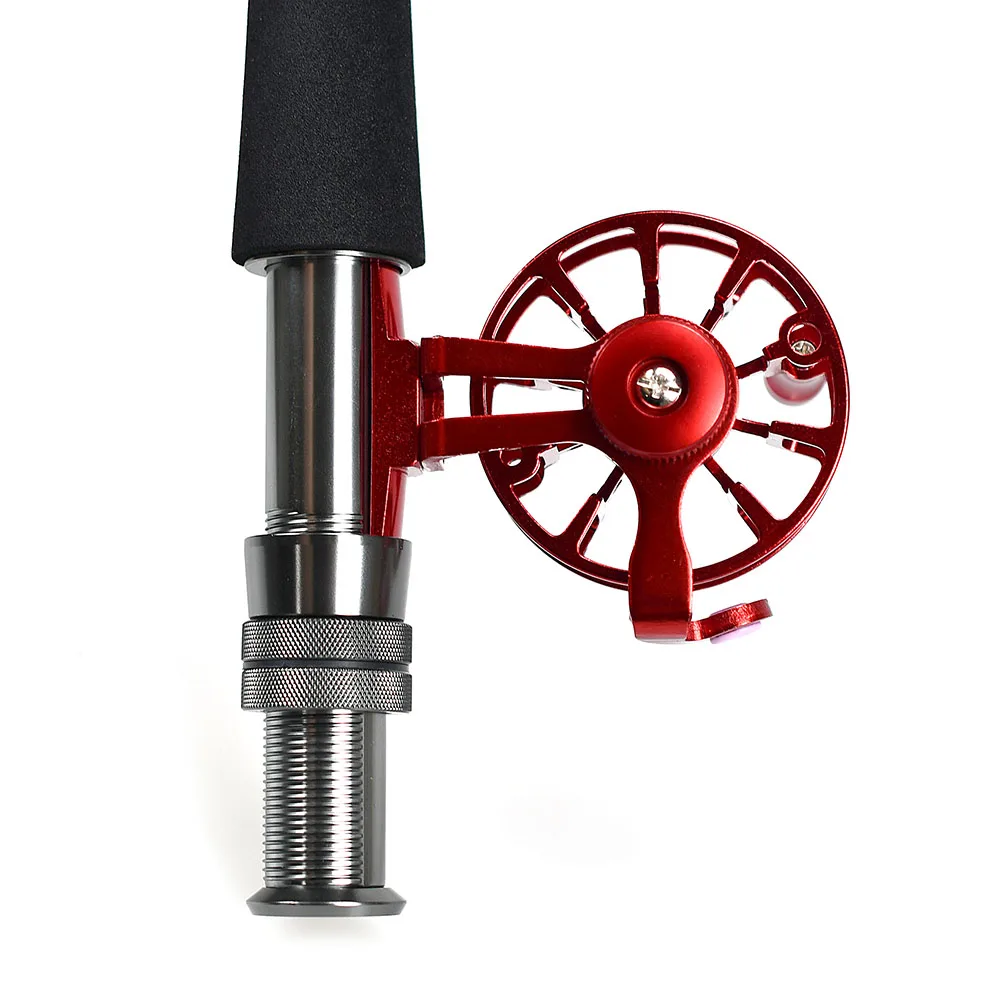 Asiento de carrete de pesca de Metal de alta calidad, componente de construcción de 1 caña, asiento de carrete giratorio para reparación de caña de pescar DIY - imagen 5