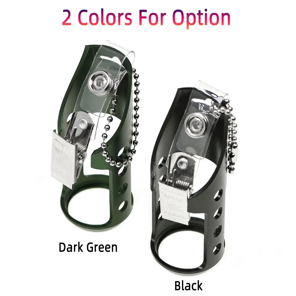 Bimoo, 1/2 Uds., soporte para botella flotante de pesca con mosca, soporte para botella de cebo de pesca, herramienta para sujetar botella flotante CDC, aparejos de pesca con mosca - imagen 4