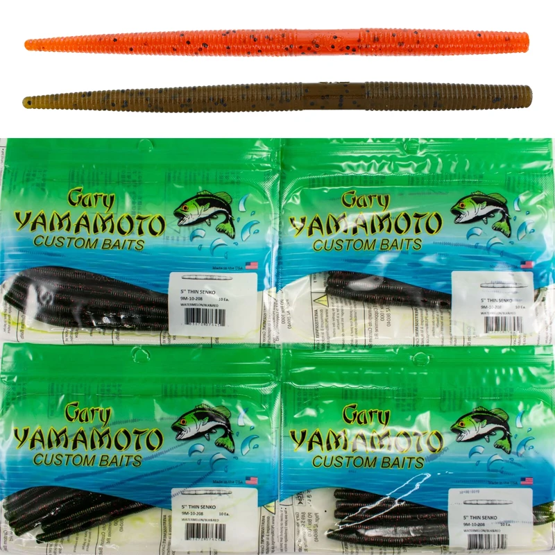 Señuelo suave importado de EE. UU. Yamamoto, 5 ", senko delgado, flaco, fideos Senko, insecto - imagen 2