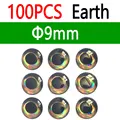 9mm Earth 100pcs