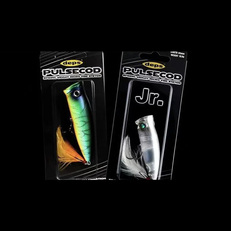 Señuelo flotante DEPS importado de Japón, cebo de superficie de agua, boca deformada, lubina - imagen 3