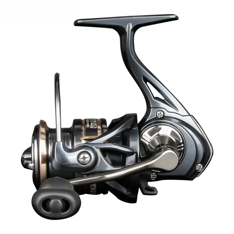 Carrete giratorio de Metal para agua salada y agua dulce, potencia máxima de arrastre de 15Kg, adecuado para cualquier tipo de pez - imagen 5